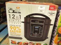 | 1X | PRESSURE KING PRO 12 IN 1 DIGITAL PRESSURE AND MULTI COOKER | UNCHECKED AND BOXED | NO ONLINE