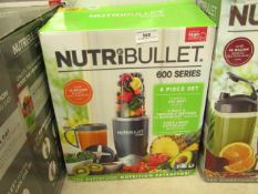 | 1X | NUTRIBULLET 600 SERIES | UNCHECKED AND BOXED | NO ONLINE RE-SALE | SKU C5060191467346 |