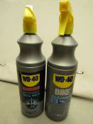 2 Items Being WD-40 Bike Cleaner & a WD-40 Motorbike Total Wash.Both Unused