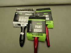 3 x Super Size Paint Brushes. All New & packaged