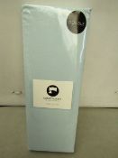 Sanctuary Fitted Sheet With Deep Box Duck Egg Double 100 % Cotton new & Packaged
