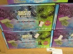 5 x ANSIO - 24 LED Bright White Battery Operated Lights - All Boxed.