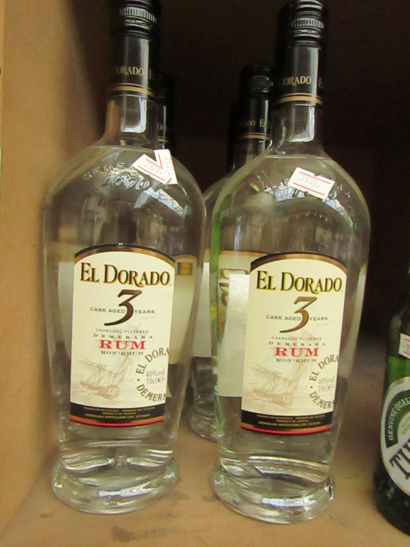 El Dorado 3 year old Cask Aged 70cl Rum New.