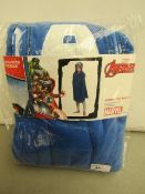 Marvel Avengers Captain America hooded blanket, new and packaged.