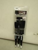 3 Piece Tip Brush set. New & packaged