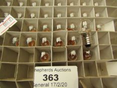 Approx 45x small screw bulbs, new.