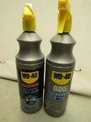 2 Items Being WD-40 Bike Cleaner & a WD-40 Motorbike Total Wash.Both Unused