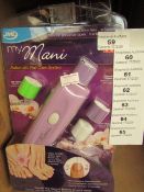 JML My Mani automatic nail care system, new and packaged.