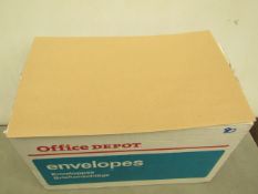 250 x 353 x 229mm Office Depot A4 Brown Envelopes. New & Boxed