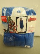 Marvel Avengers Captain America hooded blanket, new and packaged.