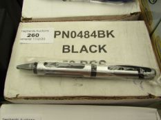 Box of 50 Black Ink Pens. See Image For Design