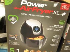 | 1X | POWER AIR FRYER XL 5L | UNCHECKED AND BOXED | NO ONLINE RE-SALE | SKU C5060191465366 | RRP £