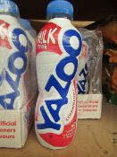 10 x Strawberry Yazoo 400 ml Milkshake Drinks BB 21/12/19