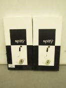 2 x Spizy Novelty Toilet Roll Holders. New & boxed