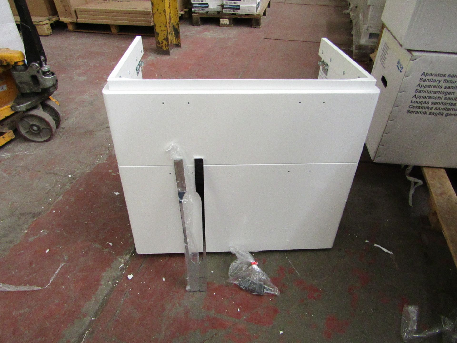 Twyford wash basin unit, 750 x 480mm, new and boxed.