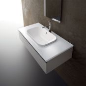 Althea Ceramica Movado ceramic shelf set includes a Movando 58 in set sink and a 81x51cm Ceramic