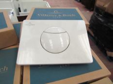 Villeroy and Boch flush plate, new and boxed.