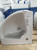 Villeroy and Boch 550mm corner 1TH basin with overflow, new.