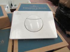 Villeroy and Boch flush plate, new and boxed.