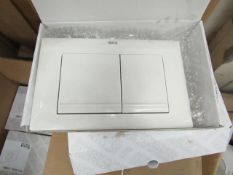 Roca L1 White Dual Flush plate, new and boxed.