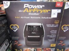 | 1x | POWER AIR FRYER COOKER 5.7L | PAT TESTED AND BOXED | NO ONLINE RE-SALE | SKU C5060541510937 |