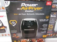 | 1x | POWER AIR FRYER COOKER 5.7L | PAT TESTED AND BOXED | NO ONLINE RE-SALE | SKU C5060541510937 |