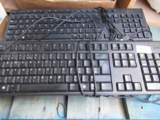 6x DELL - Wired Keyboards - Untested.