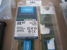 CRUCIAL - 2GB Kit DDR2-667 - Untested and packaged.