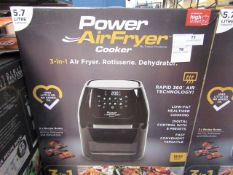 | 1x | POWER AIR FRYER COOKER 5.7L | PAT TESTED AND BOXED | NO ONLINE RE-SALE | SKU C5060541510937 |