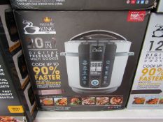 | 1X | PRESSURE KING PRO 20 IN 1 DIGITAL PRESSURE AND MULTI COOKER | PAT TESTED AND BOXED | NO