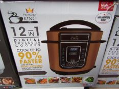 | 1X | PRESSURE KING PRO 12 IN 1 DIGITAL PRESSURE AND MULTI COOKER | PAT TESTED AND BOXED | NO