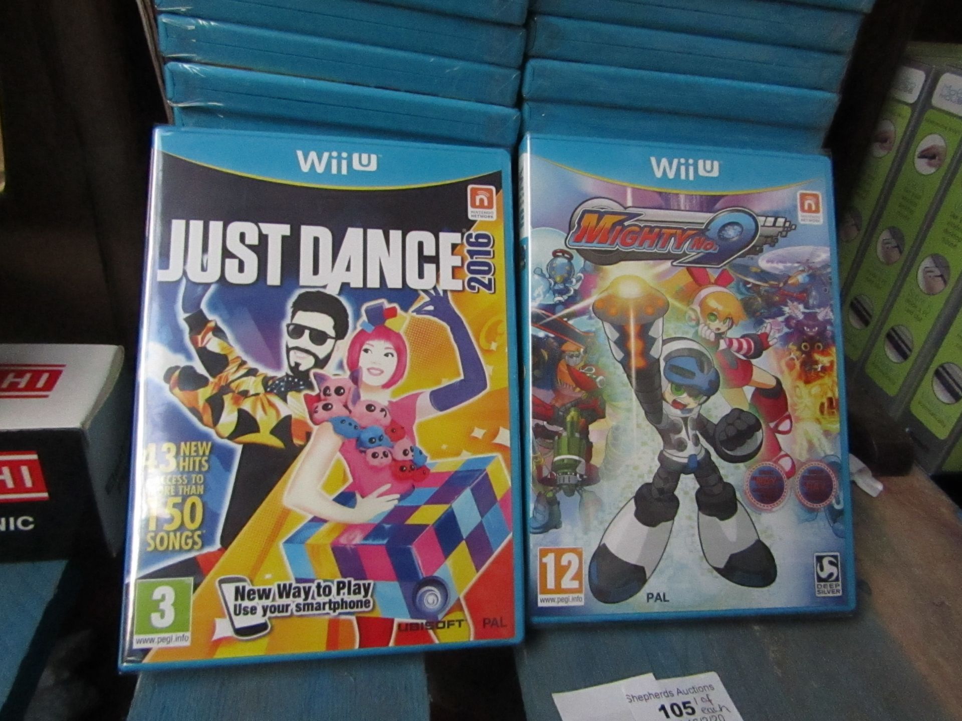 2x Wii Game's : - One Being Just Dance 2016 & Mighty 9 - All Brand new in Packaging.