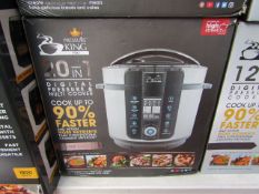 | 1X | PRESSURE KING PRO 20 IN 1 DIGITAL PRESSURE AND MULTI COOKER | PAT TESTED AND BOXED | NO