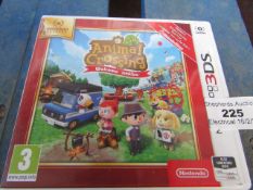 Nintendo 3DS - Animal Crossing Game - Untested and Boxed.