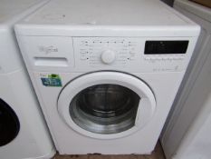 Whirlpool 6th Sense Colours 8Kg washing machine, powers on and spins.