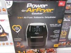 | 1x | POWER AIR FRYER COOKER 5.7L | PAT TESTED AND BOXED | NO ONLINE RE-SALE | SKU C5060541510937 |