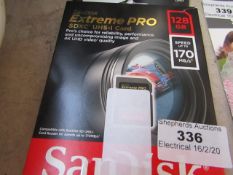 SanDisk - Extreme Pro - SDXC UHS-I Card - 128GB - Boxed.