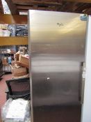 Whirlpool Larder Freezer Freestanding SW81QXRUK.1 Stainless Steel - tested working, needs serious