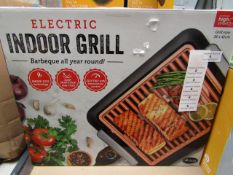 | 1x | ELECTRIC INDOOR GRILL | PAT TESTED AND BOXED | NO ONLINE RE-SALE | SKU C5060541512825 |