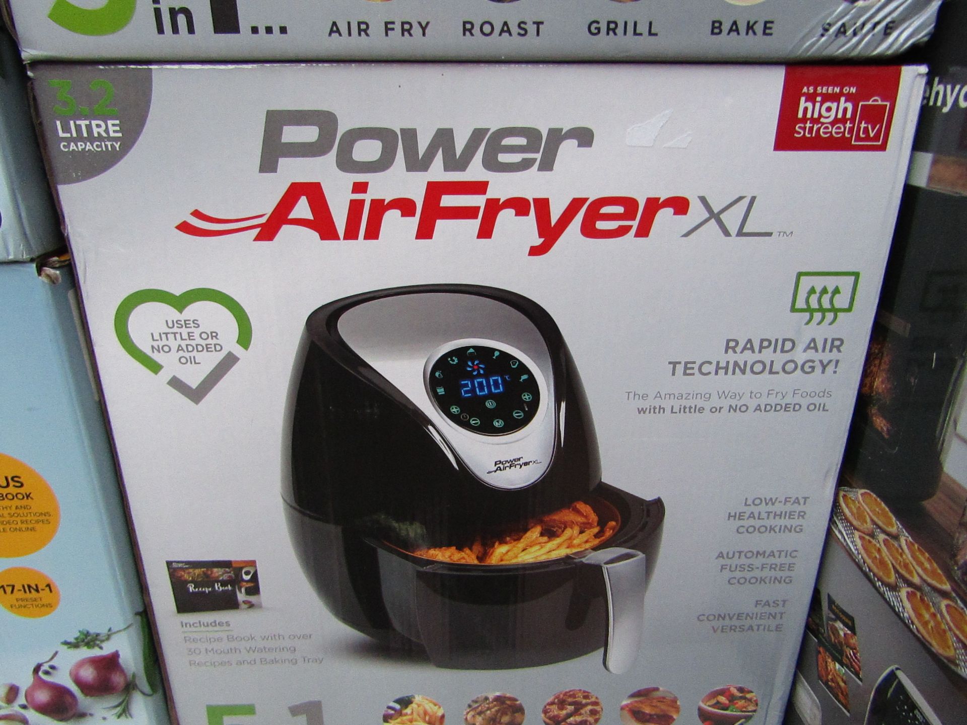 | 1x | POWER AIR FRYER XL 3.2L | PAT TESTED AND BOXED | NO ONLINE RE-SALE | SKU C5060191465366 | RRP