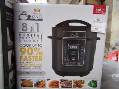 | 1X | PRESSURE KING PRO 8 IN 1 DIGITAL PRESSURE AND MULTI COOKER | PAT TESTED AND BOXED | NO ONLINE