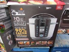 | 1X | PRESSURE KING PRO 20 IN 1 DIGITAL PRESSURE AND MULTI COOKER | PAT TESTED AND BOXED | NO