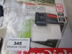 SanDisk - Ultra MicroSDXC UHS-I Crad with Adapter 64GB - Packaged