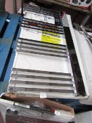 Carisa Gradient Chrome 500x1000 radiator, with box, RRP £406, please read lot 0.