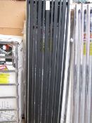 Carisa Barcode anthracite 470x1800 radiator, with box, RRP £415, please read lot 0.