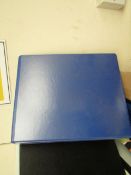 Approx 14x blue coloured folders, new.