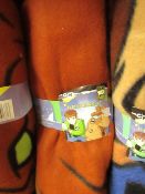 Ben 10 Fleece Blanket. New with tags