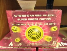 Box of 27x Pee Ball games, new and boxed.