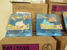 3x Boxes of 8 Zhu Zhu hamster toys, designs may vary due to being picked a random, new and boxed.