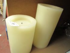 2x Battery Candles - Large - See Image.